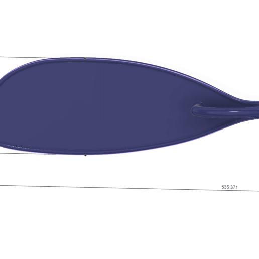 Download STL file A real paddle oar rowing boat kayak canoe piragua